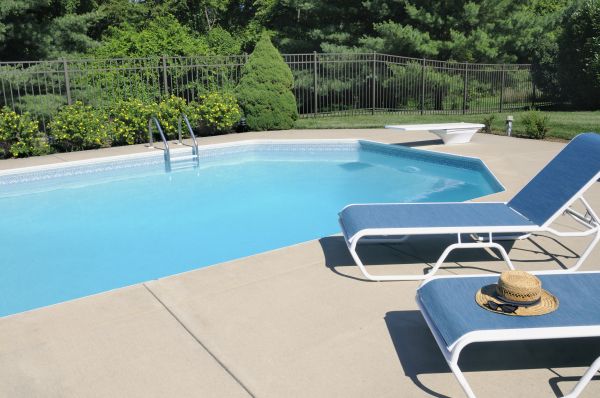Poolside Concrete Installation in Grand Junction